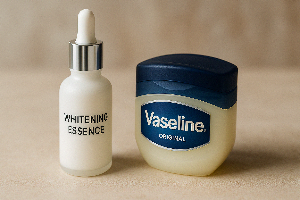 미백 에센스 + 바세린