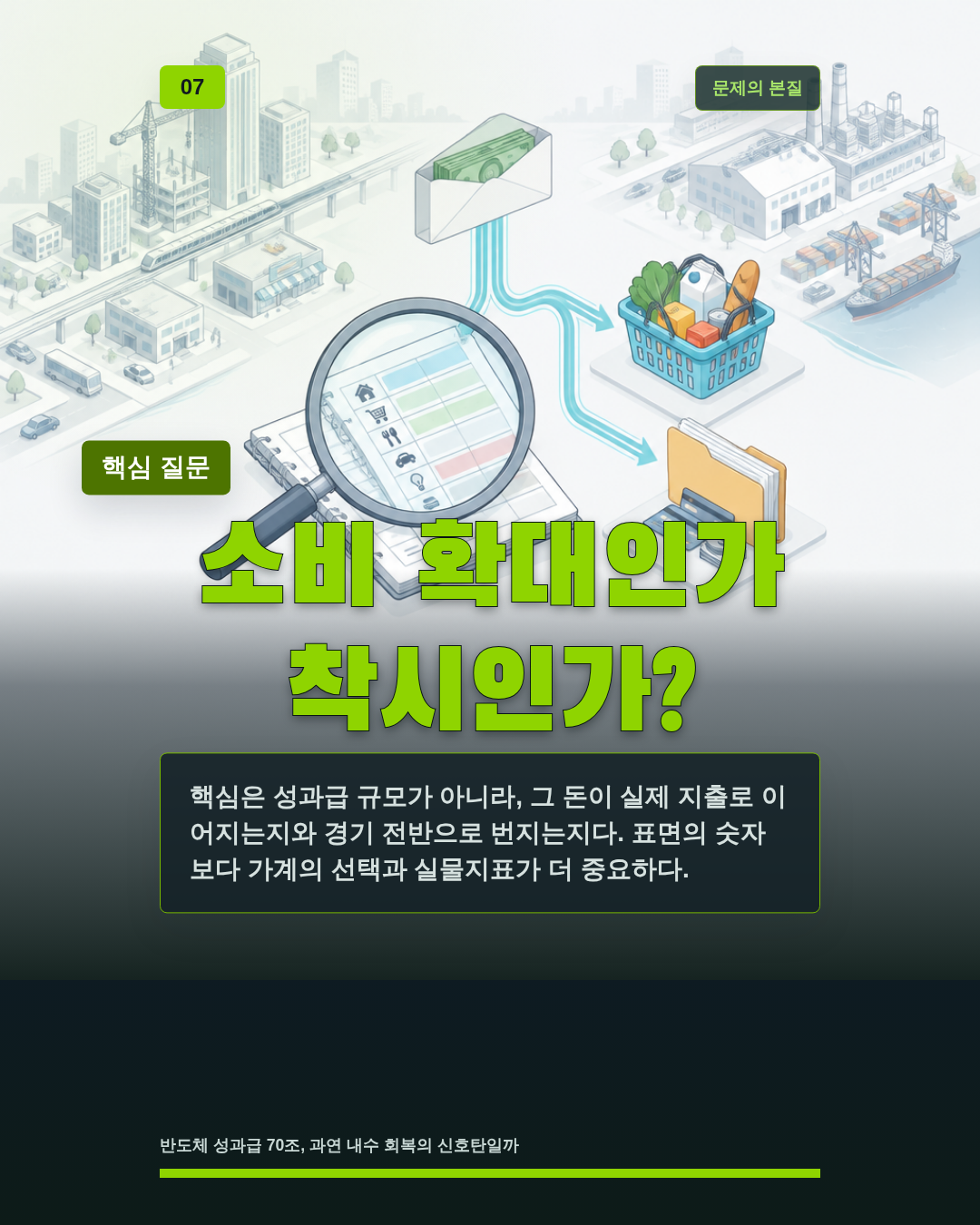 소비 확대인가 착시인가?