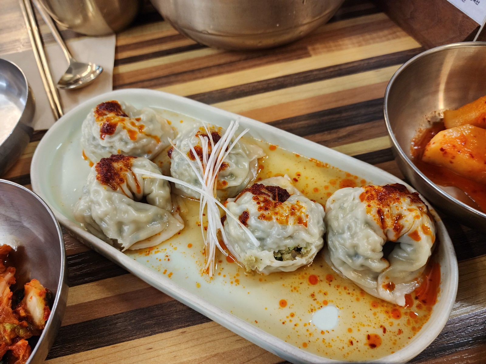 고기 부추 만두