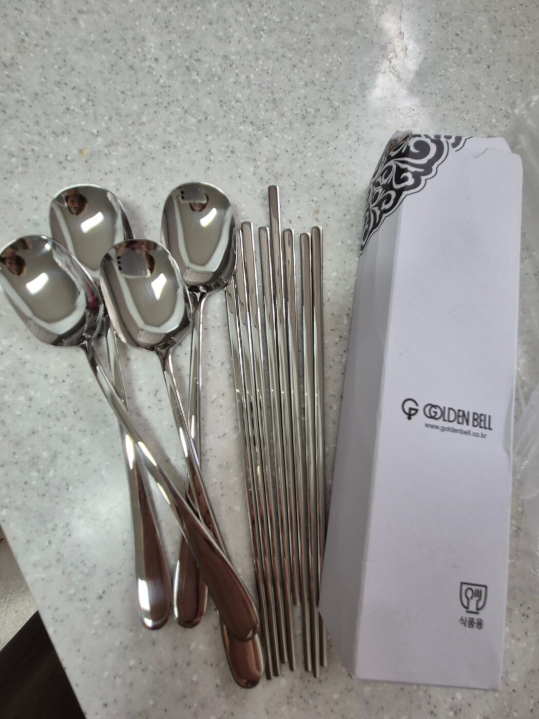 골든벨금속 다솜 4인조 수저세트