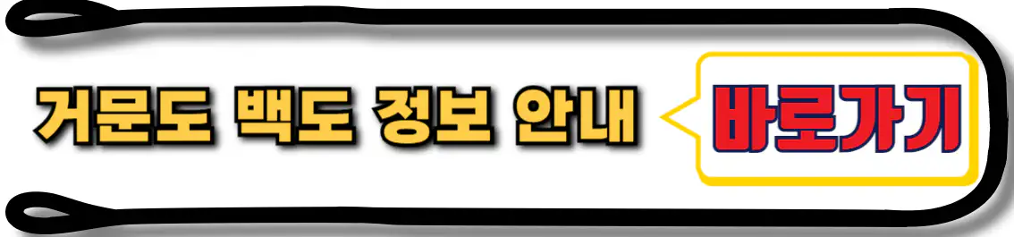 거문도 백도 정보