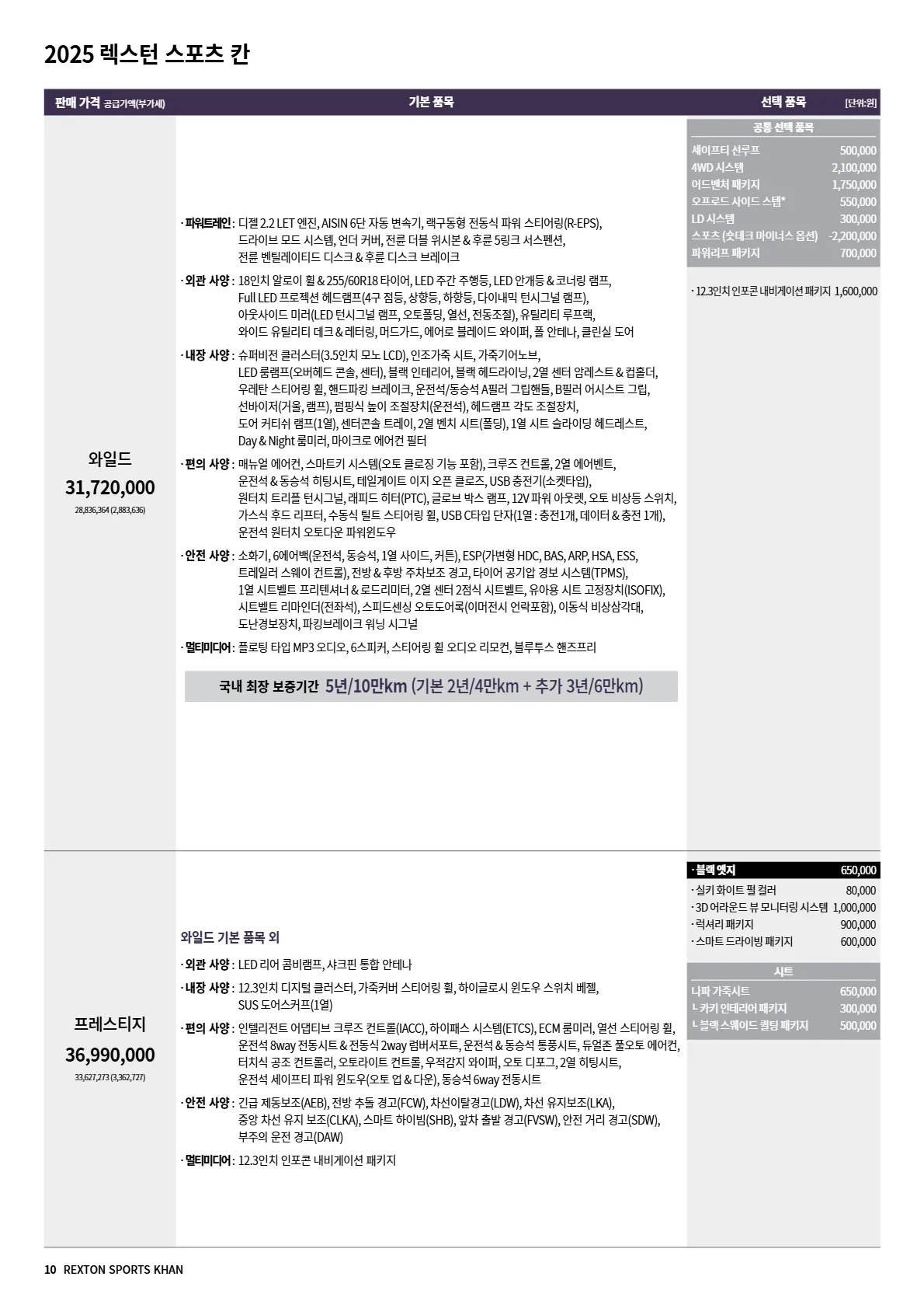 KGM 렉스턴 스포츠 이미지