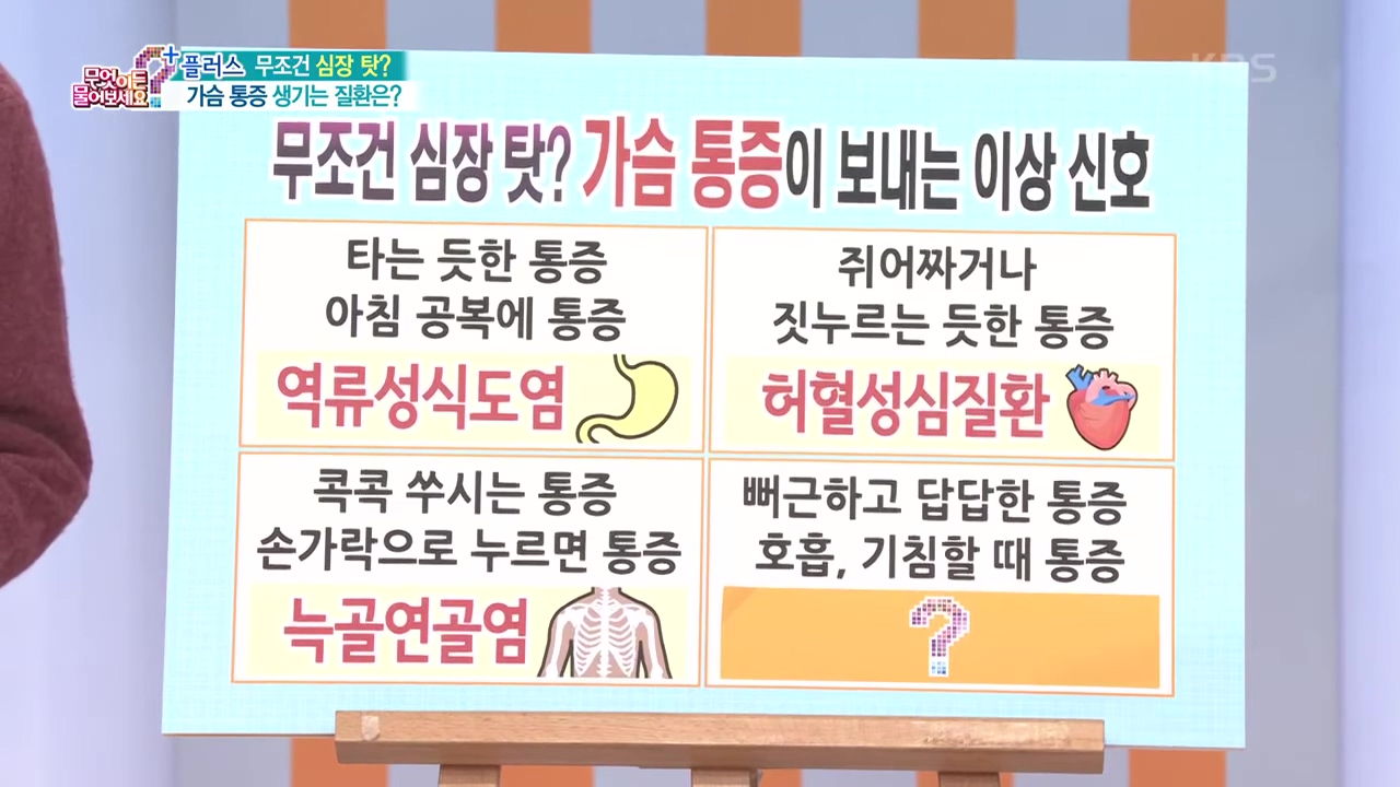 심장 콕콕 쑤시는 통증 가슴 갈비뼈 손가락으로 누르면 아픈거 이거 하나면 사라집니다