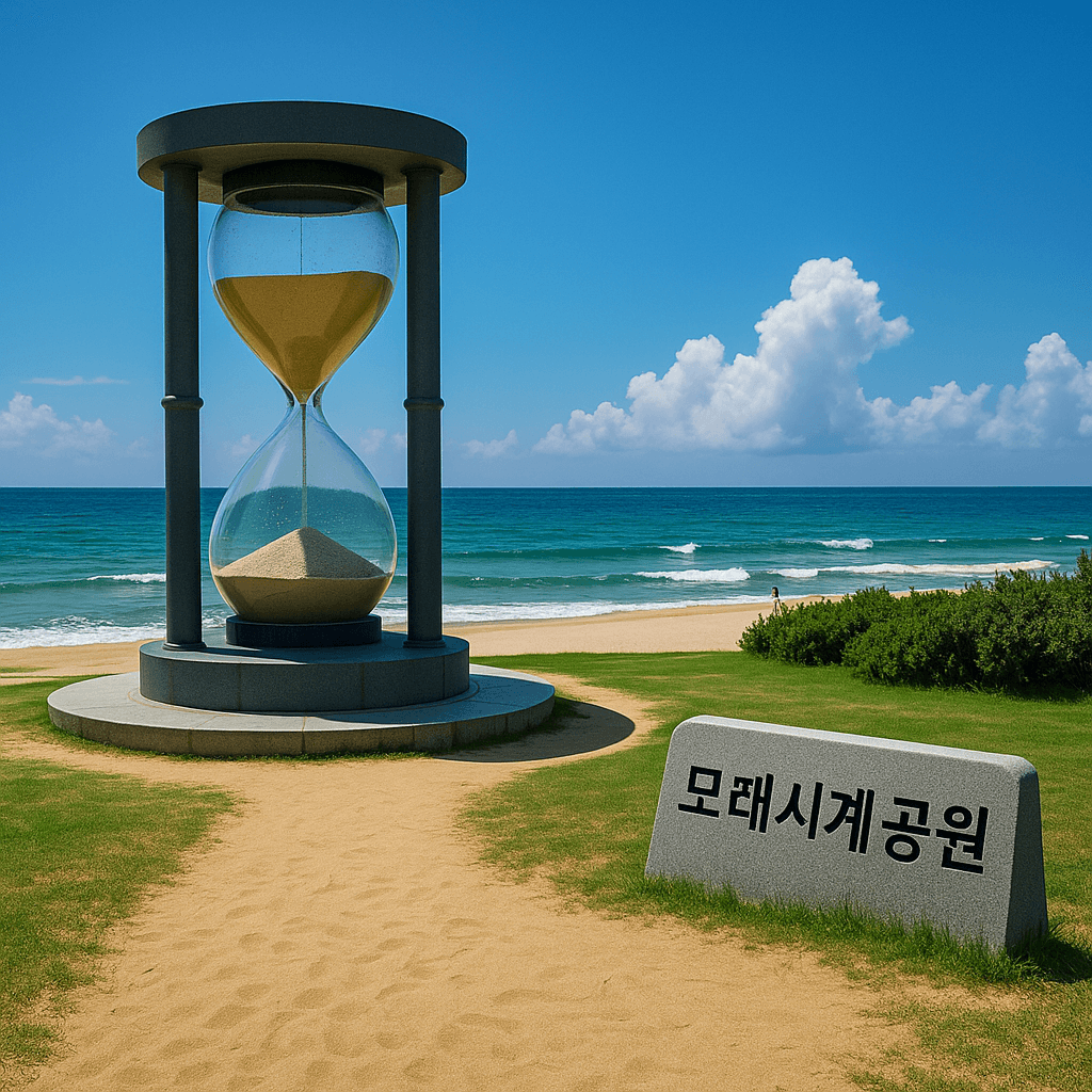 8월 정동진 모래시계공원과 바다에서 즐기는 여름 여행의 낭만