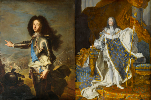 쁘띠도팽과 루이15세의 초상화