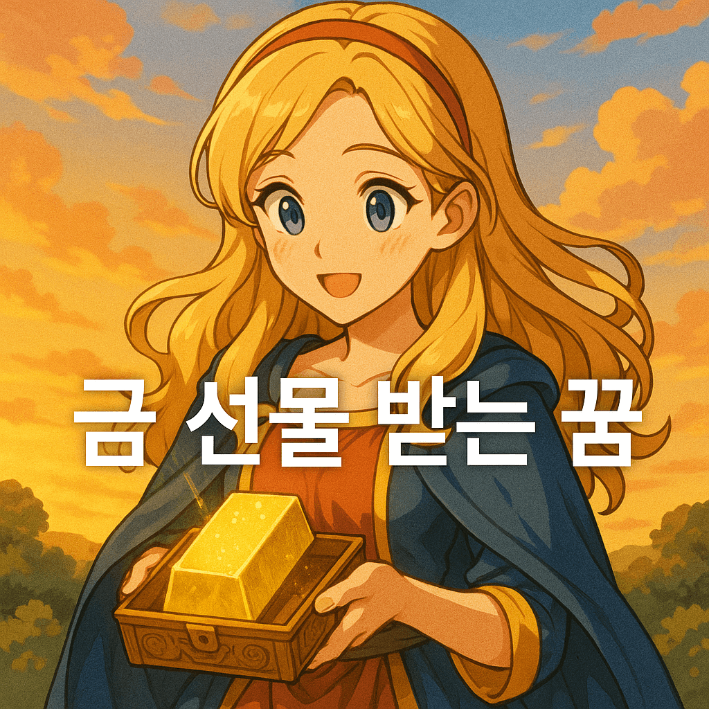 금 선물 받는 꿈 해몽