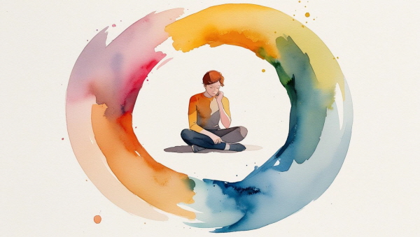 ISTP 기질의 청소년은 논리적이고 실용적이며, 행동을 통해 세상을 이해하려는 성향이 강합니다. 감정보다는 사실에 근거하여 판단하고, 문제 해결에 집중하는 스타일이지만, 내면에는 충동과 쾌락, 혹은 회피 사이에서 반복되는 행동의 고리가 숨어 있습니다에 관한 그림