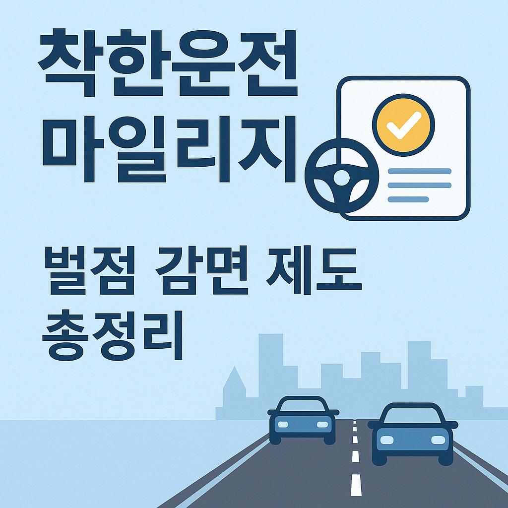 착한운전 마일리지 신청방법