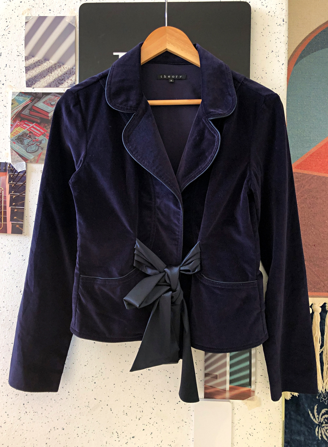 W M 띠어리 정장 슈트 자켓 벨벳 한정판