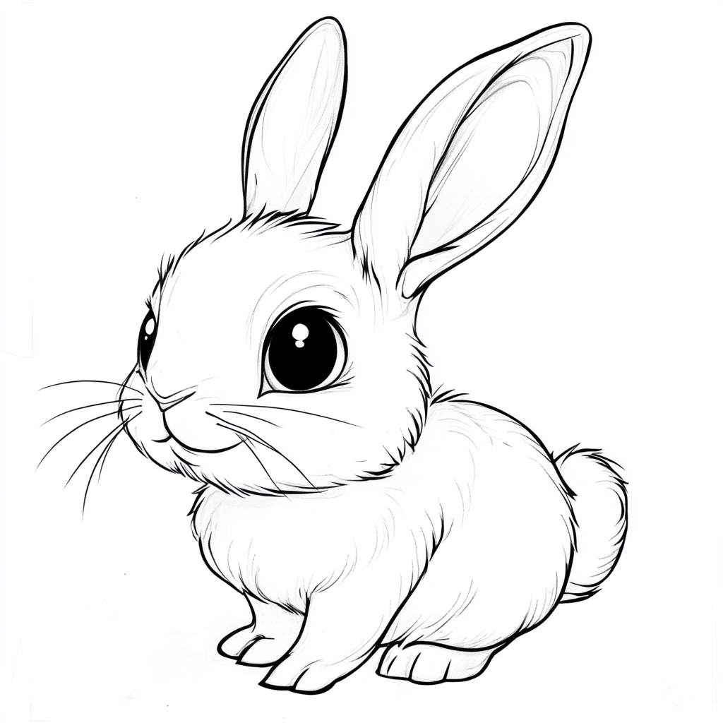 멍때리는 토끼 색칠전