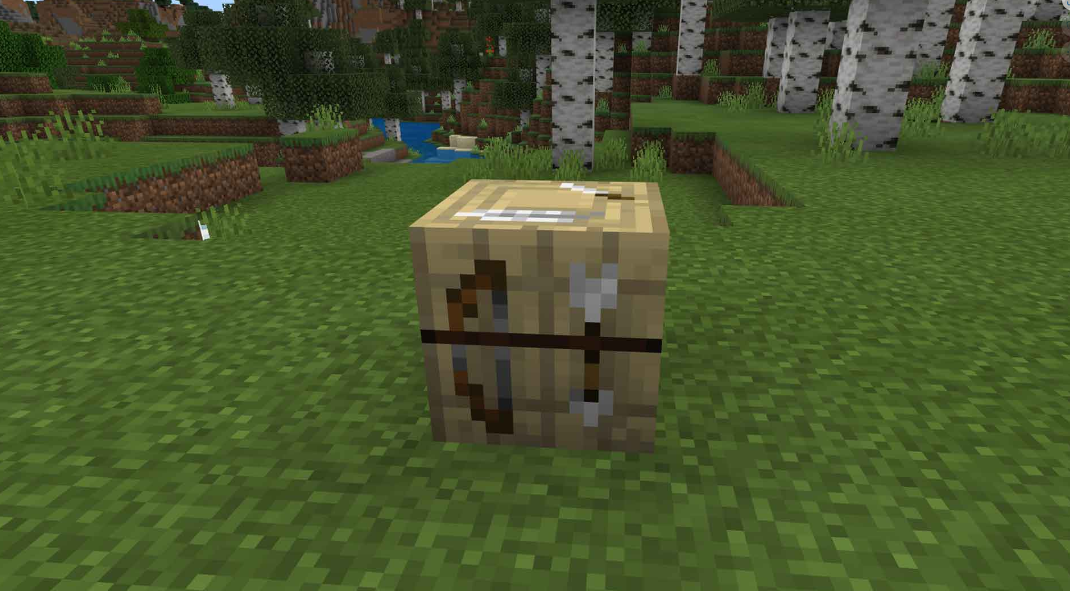 마인크래프트 화살 작업대 조합법, 사용법