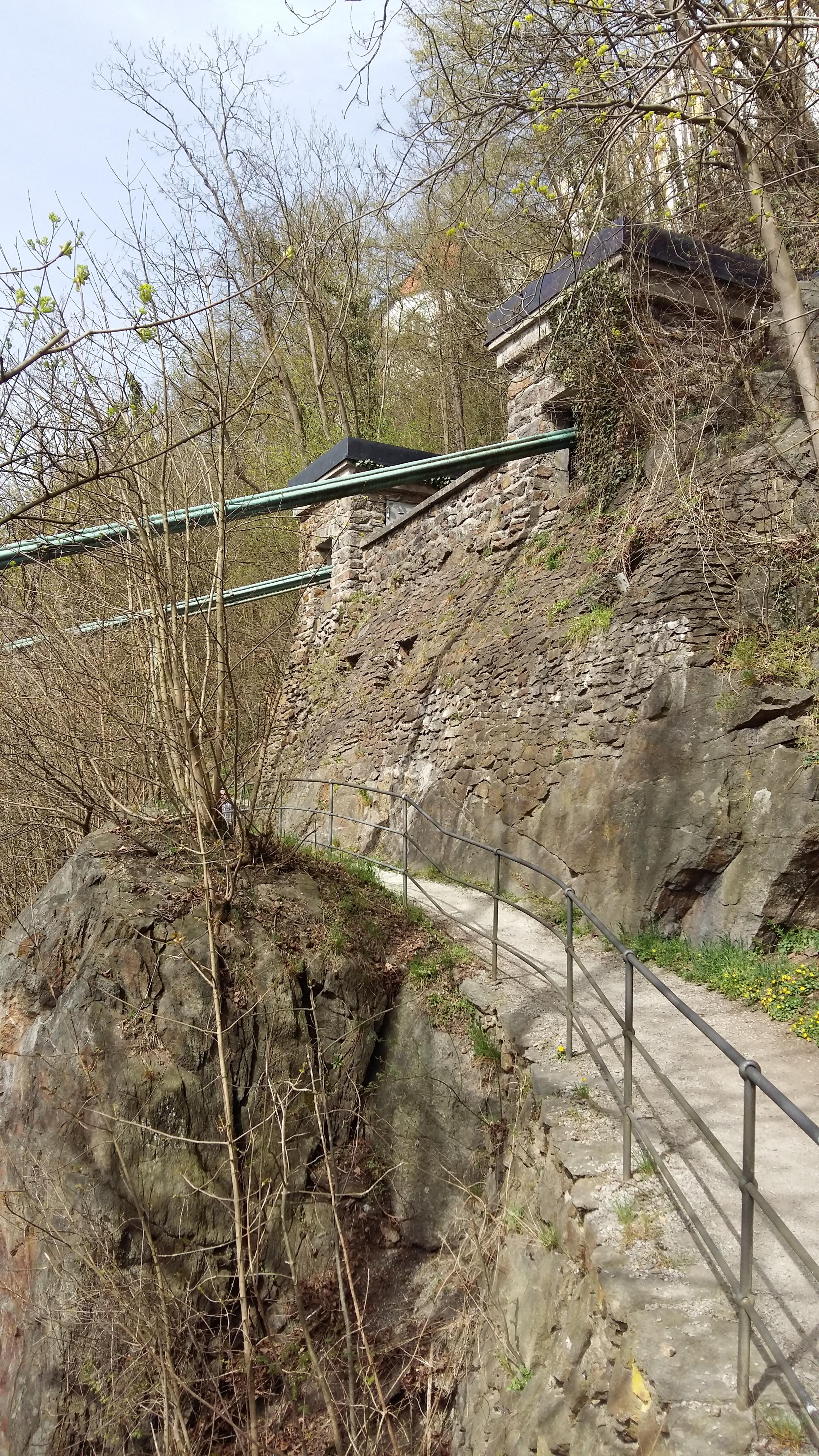 독일 파사우 베스테 오버하우스 오르는 길