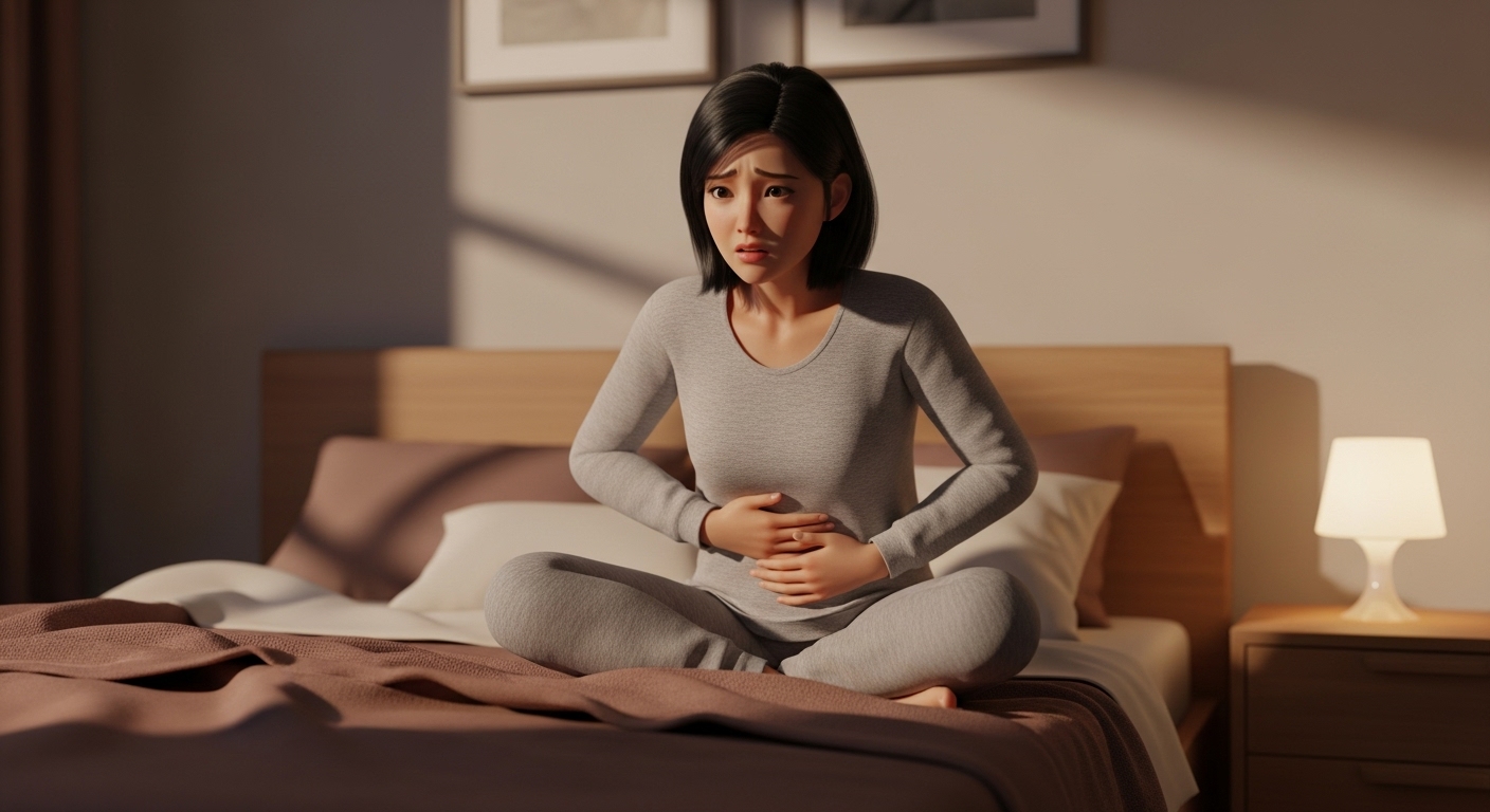 아랫배통증, 여자왼쪽아랫배통증