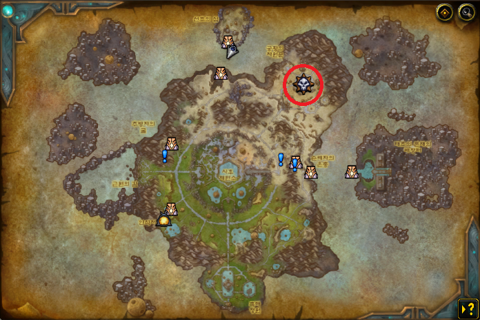 제레스 모르티스 미니맵 (이 구역 지배자 위치)