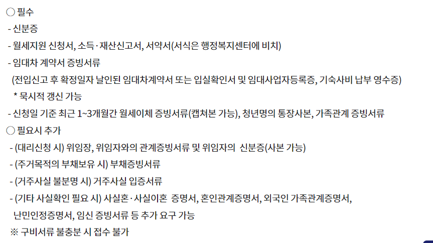 인천 청년월세 지원사업
