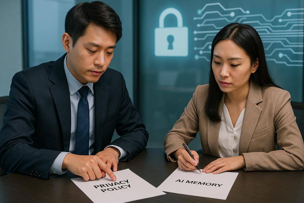 AI 브라우저의 개인정보보호와 법적 쟁점을 논의하는 장면