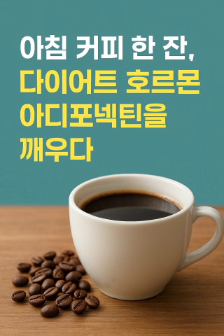 아침 커피 한 잔, 다이어트 호르몬 아디포넥틴 썸네일 이미지