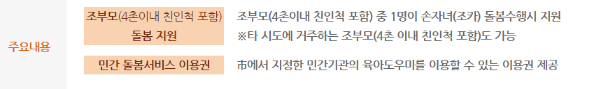 서울형 아이돌봄비 지원사업