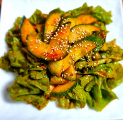 상추오이겉절이 사진