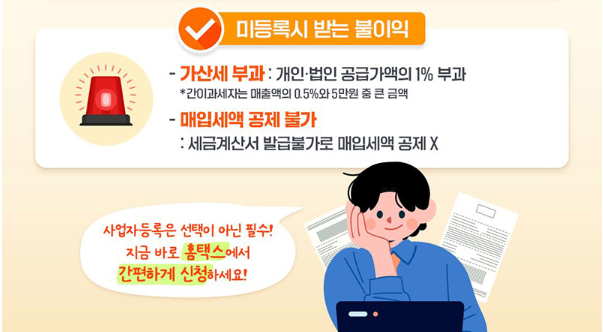 사업자등록증 발급 필요서류 미등록시 불이익은?