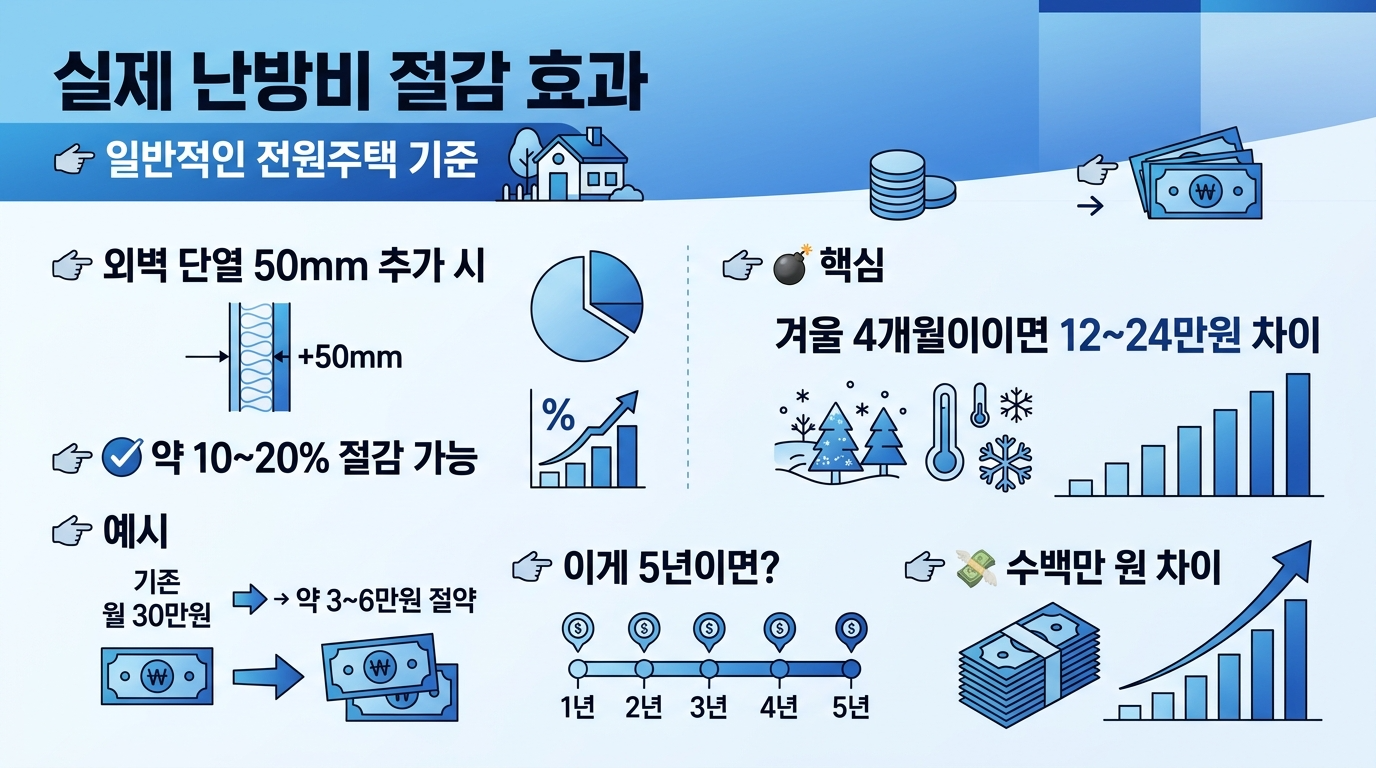실제 난방비 절감 효과
