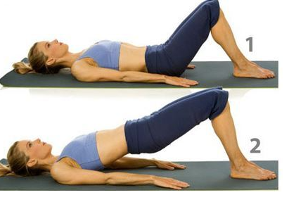 브릿지 운동 자세