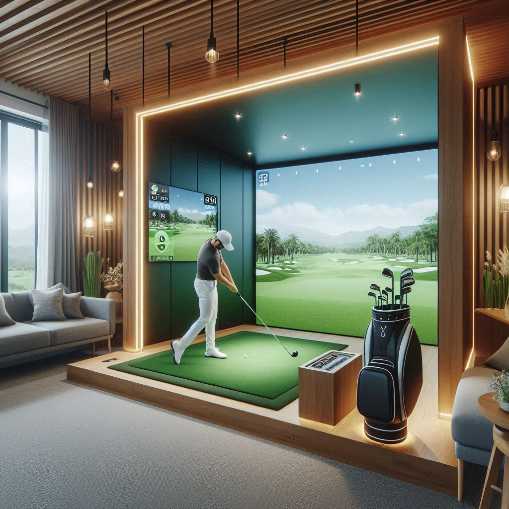 스크린골프장 배경