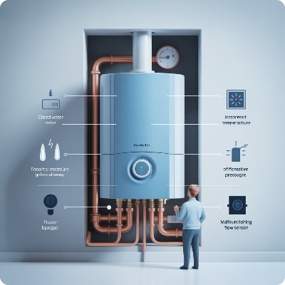 보일러 온수가 나오지 않을때 원인과 간단한 자가 조치방법 이미지