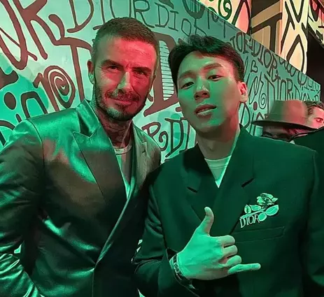 DJ펌킨 AOMG 숨은 조력자 / 배컴과 함께 찍은 사진