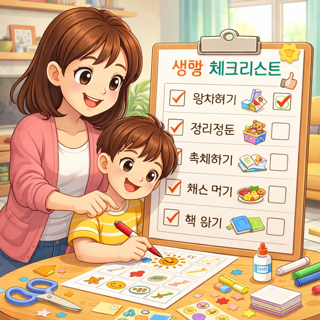 아이 생활 체크리스트 만드는 방법 관련 사진