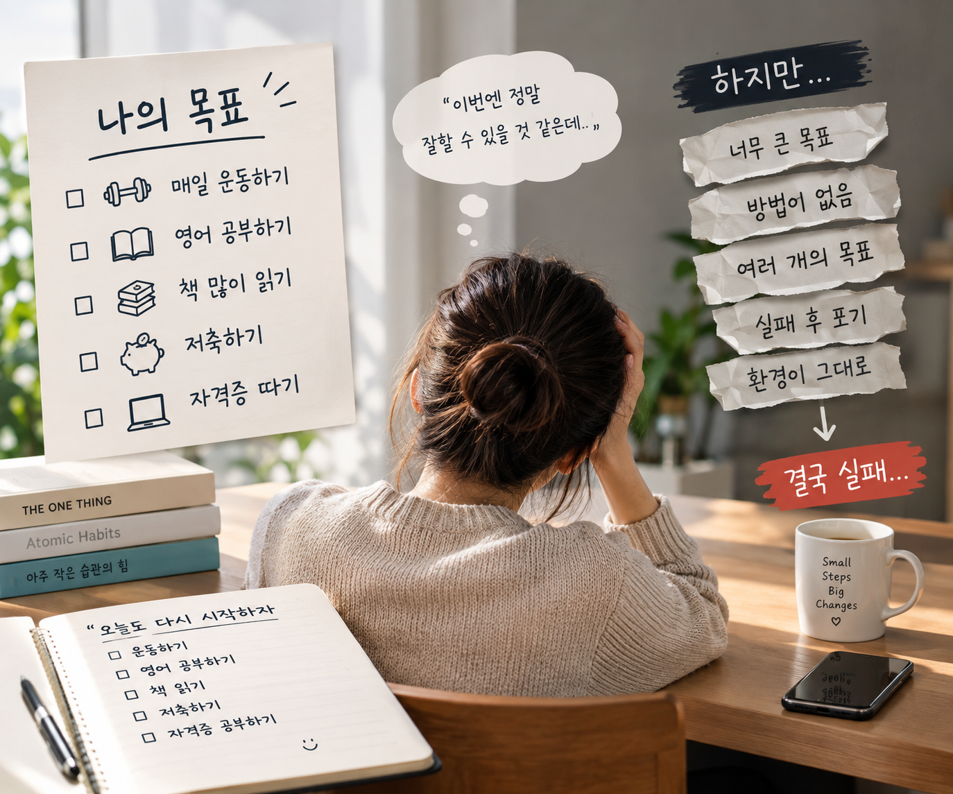 [자기계발]목표를 세우고 3일 만에 포기하는 이유 5가지｜직접 해보면서 알게 된 것