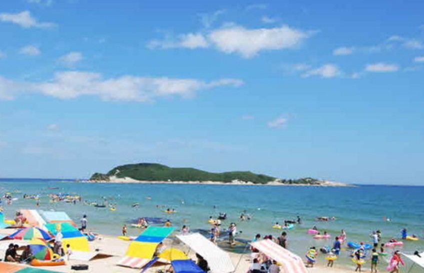 고성 송지호 해수욕장 해변사진