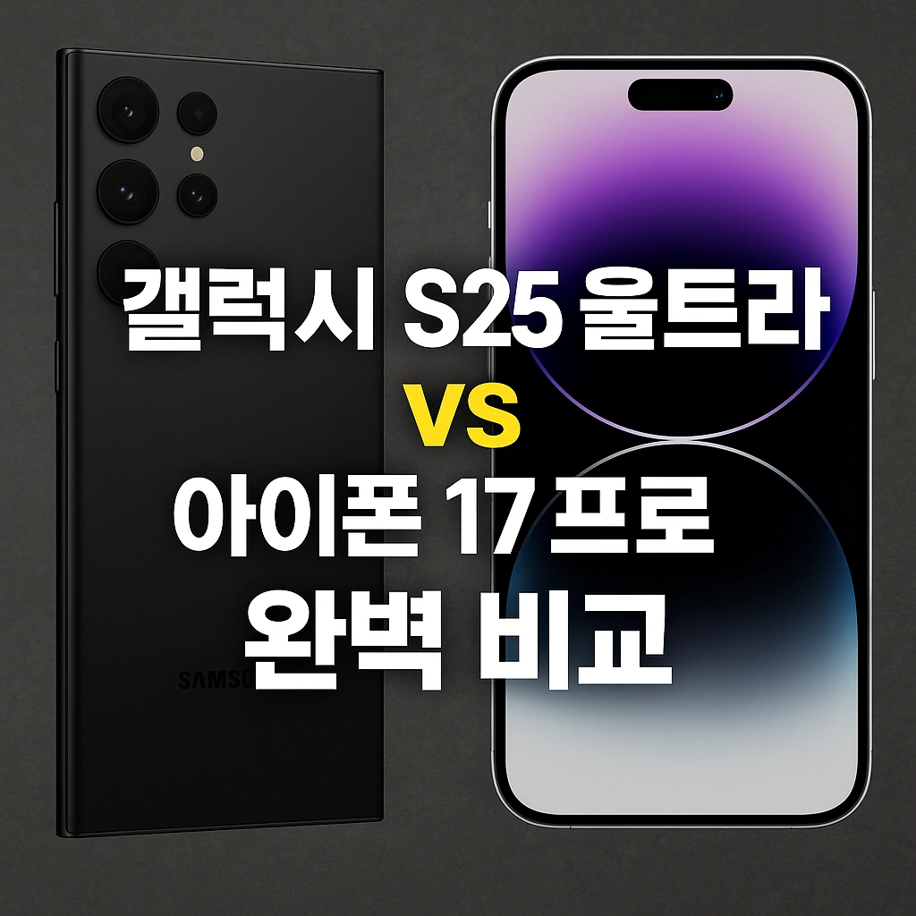 삼성폰 vs 아이폰 비교