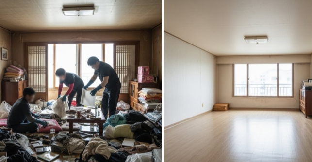 창원 고독사청소 후 모습