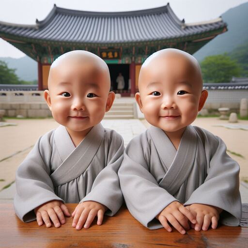 부천님 오신 날 동자승 이미지