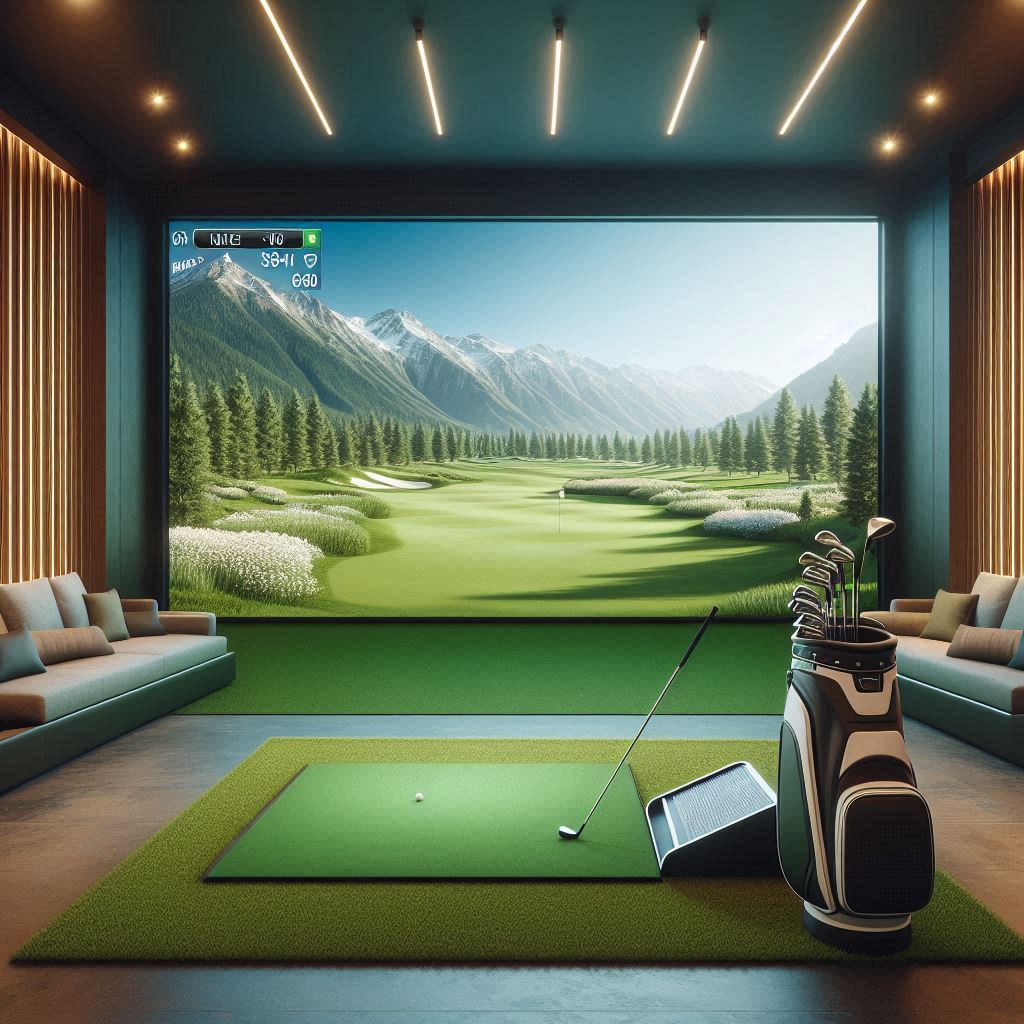 스크린골프장 배경