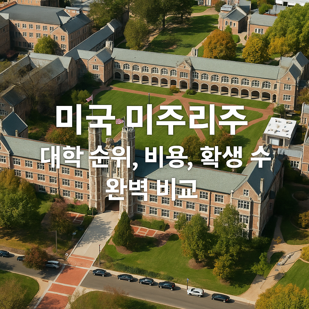 미국 대학 순위-미주리주 대학 순위, 비용, 학생 수 완벽 비교 이미지