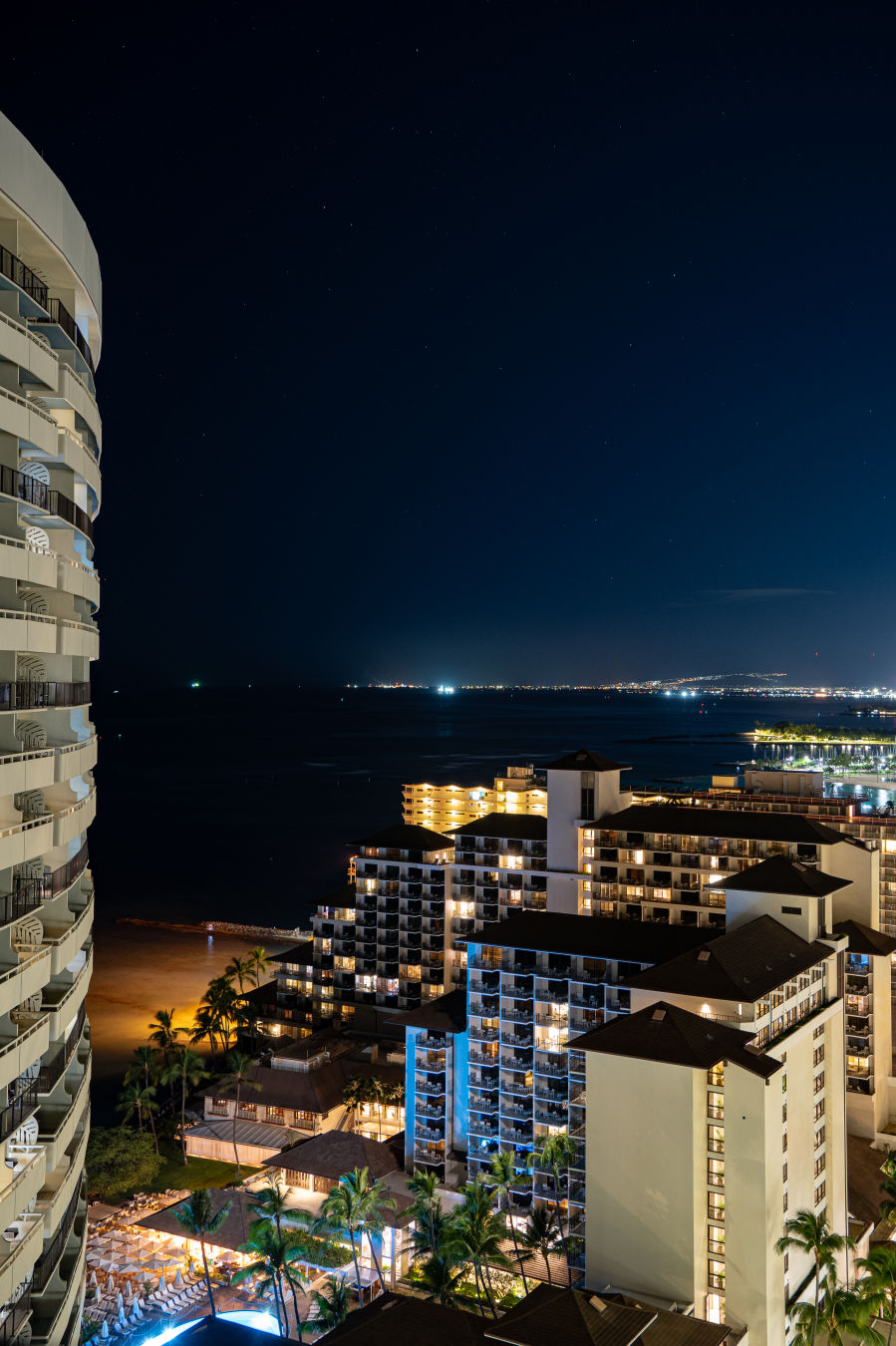 하와이 쉐라톤 와이키키 야경