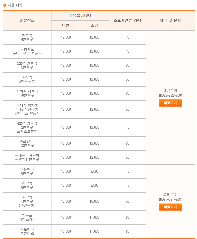 에버랜드-정기버스-서울