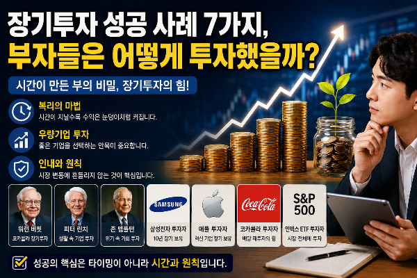 장기투자 성공 사례 7가지, 부자들은 어떻게 투자했을까?