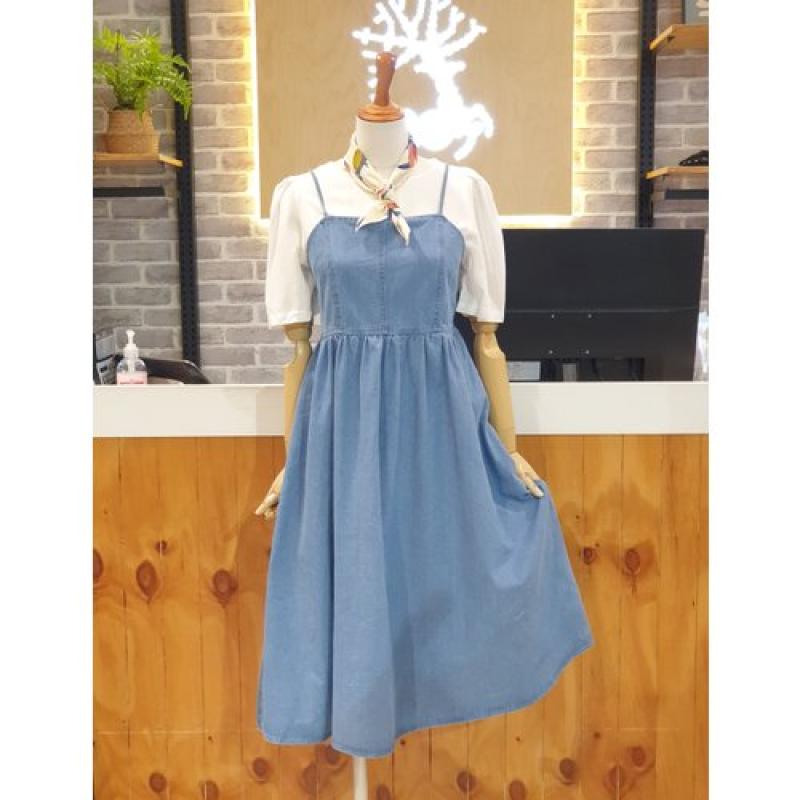 레코브 끈나시데님원피스 LC31C5DO515S