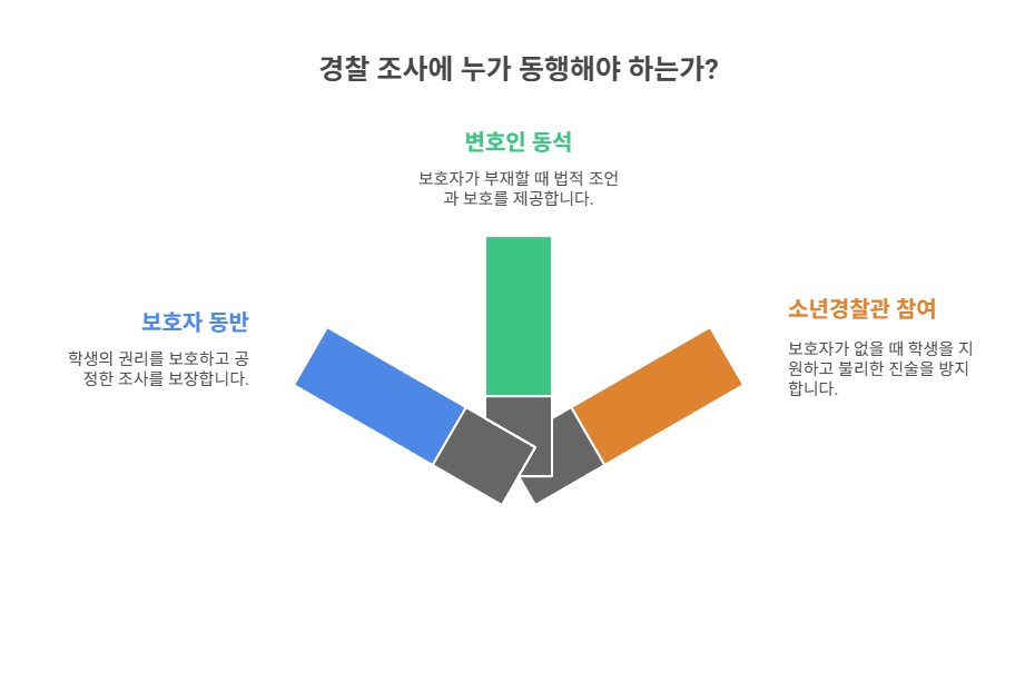 경찰 출석 시 보호자 동반 여부