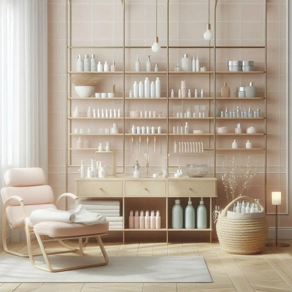 피부,체형관리 샵 배경