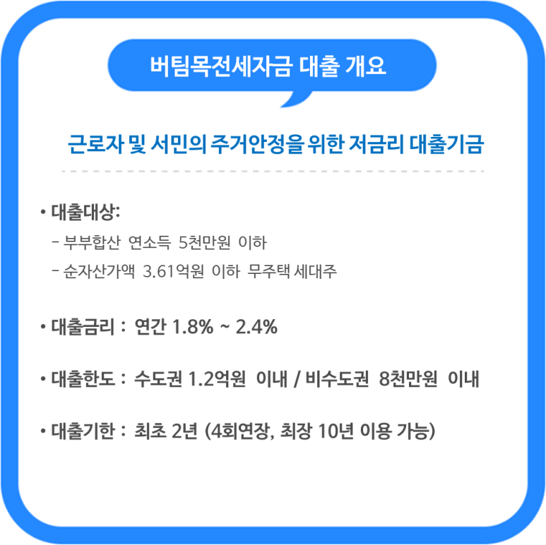 버팀목-전세자금대출-설명