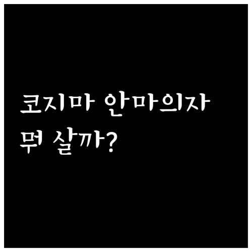 코지마 안마의자 추천 비교 에디스 v..