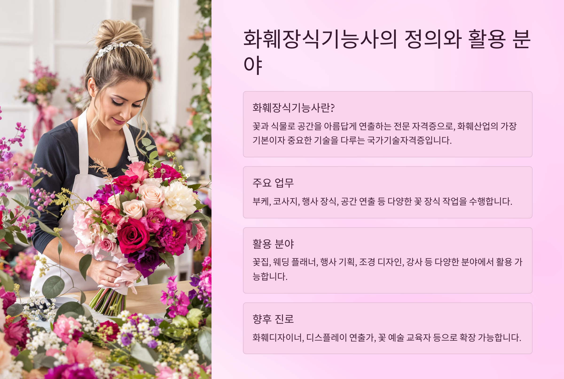 2025 화훼장식기능사 자격증 총정리