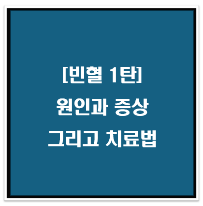 빈혈 원인, 증상, 치료법 총정리