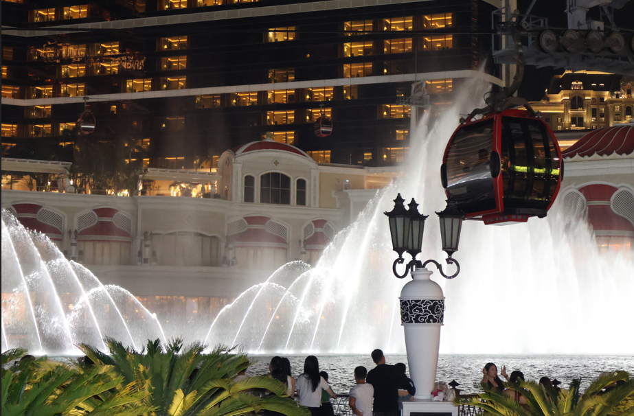 마카오 윈팰리스 호텔 분수쇼