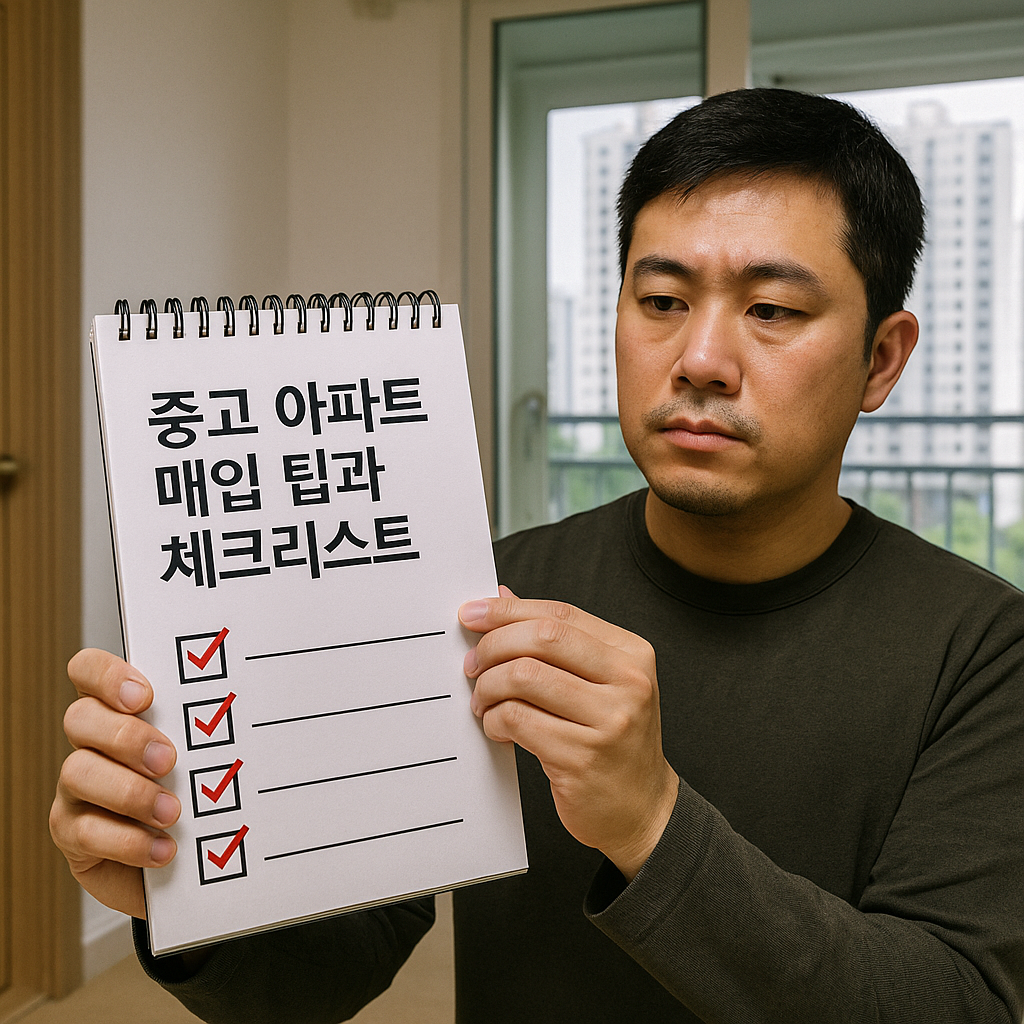 중고 아파트 매입 팁과 체크리스트