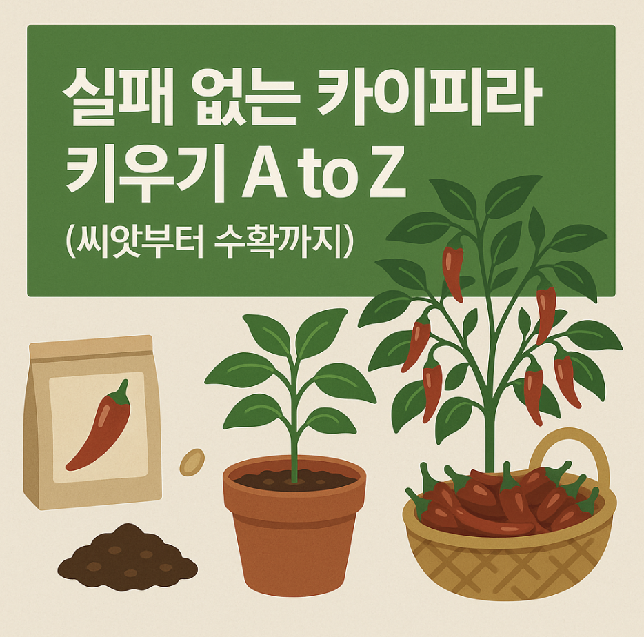 실패 없는 카이피라 키우기 A to Z (씨앗부터 수확까지)